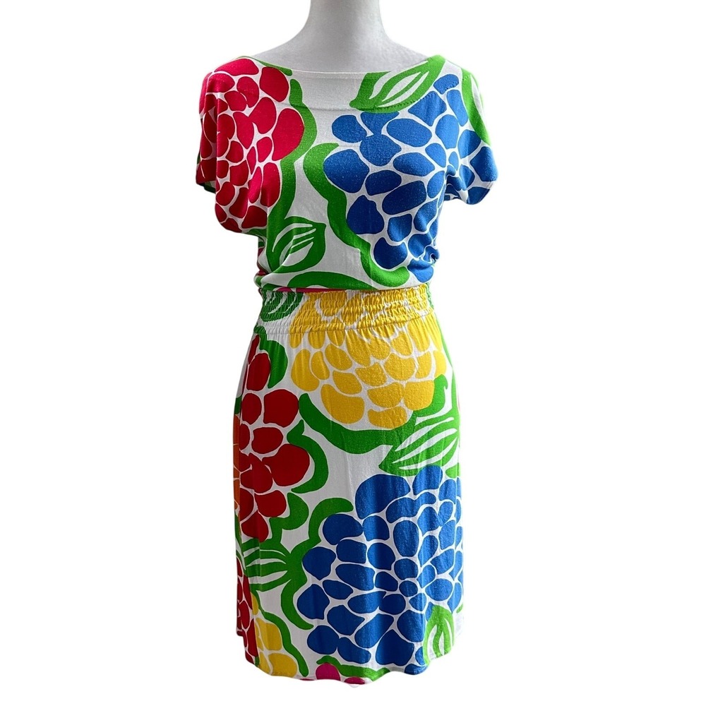 Lilly Pulitzer Sadie Zinny MultiColor Smocked Knit Sundress XS‎